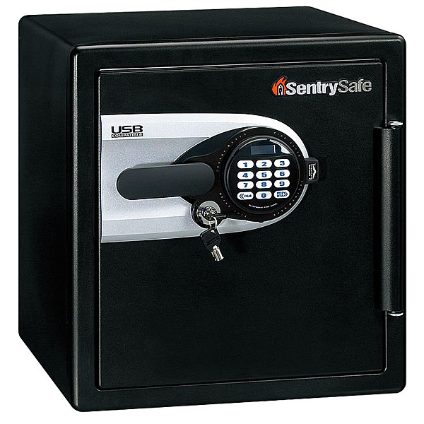 データセーフ金庫SENTRY（セントリー）　耐火・耐水 USBポート付 デジタルデータストレージ＜テンキー＞　QE4531