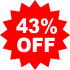 43%OFF