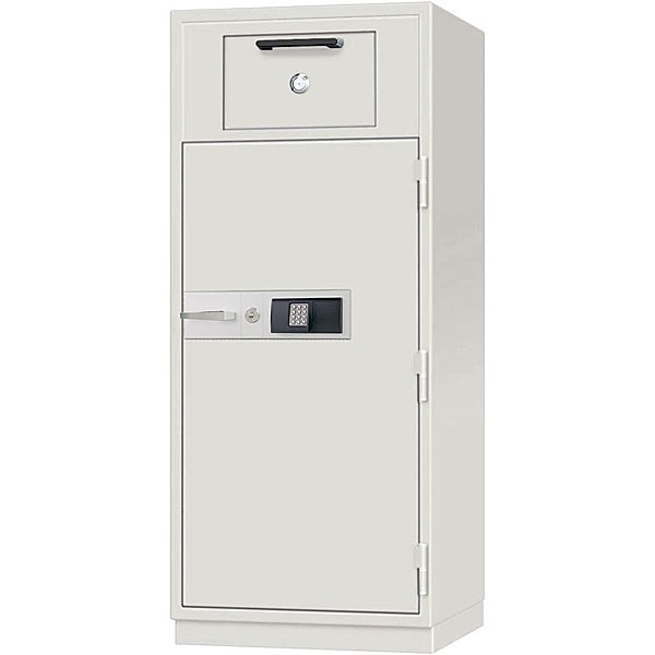 日本アイ・エス・ケイ 投入式金庫 1時間耐火・耐破壊 履歴テンキー+電子ロック錠 KPX54-ER