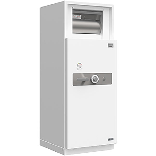 クマヒラ 防盗投入金庫 2時間耐火 100万変換ダイヤル+シリンダー錠 TSA-12