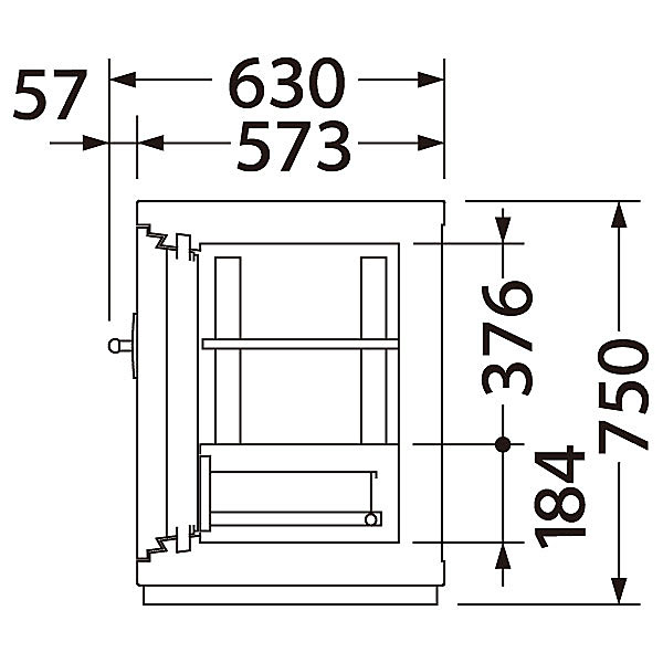 EIKO エーコー 防盗金庫 2時間耐火＜100万変換ダイヤル＋耐ドリル