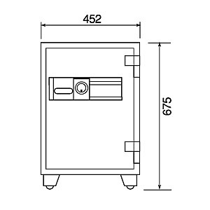 ダイヤセーフ Diamond Safe 耐火金庫＜テンキー＞ MEK68-DX