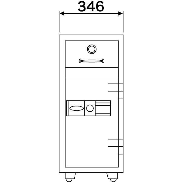 【ダイヤセーフ】夜間投入耐火金庫/プッシュタイプ/P79E P79E-3 ダイヤセーフ 夜間投入庫 （3段式）テンキータイプ