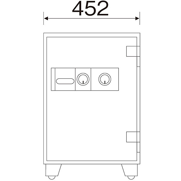 送料無料 激安 お買い得 キ゛フト ダイヤセーフ Diamond Safe 耐火金庫 2キー シリンダー錠 ブラック DW68-DX 002309 