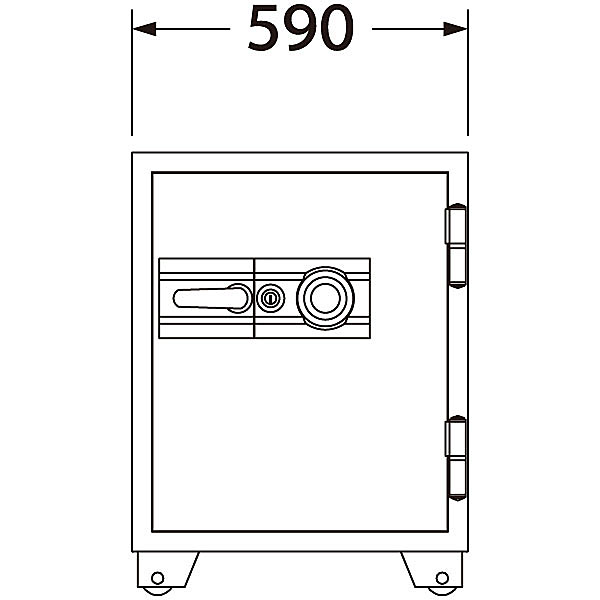 エーコー 耐火金庫 703DKG ダイヤル式 業務用 350kg - 1