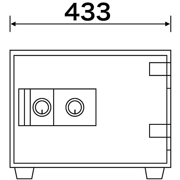 ダイヤセーフ Diamond Safe 耐火金庫＜2キー・シリンダー錠＞ DW34-1
