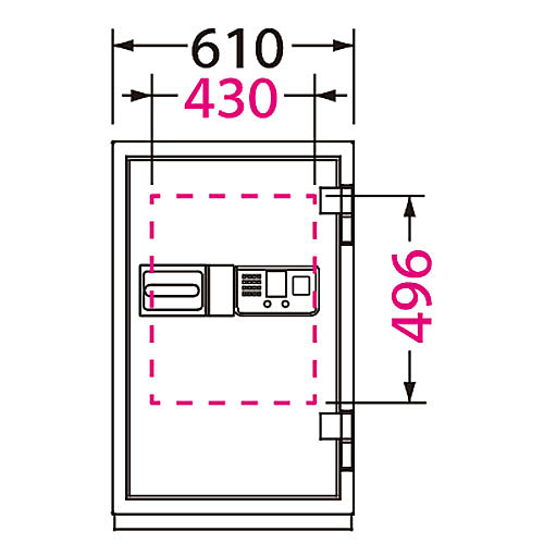 EIKO エーコー 耐火・耐工具金庫<顔認証ロック式> CSG-91FIDS - 金庫 ...
