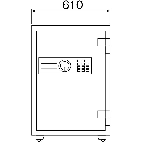 メーカー再生品 ダイヤセーフ Diamond Safe 耐火 耐破壊金庫 指紋認証 SP90