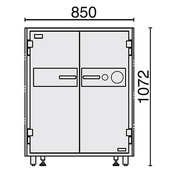 PLUS プラス L6用 耐火庫 ビルトインタイプ＜ダイヤル＞ L6-L5-FGN