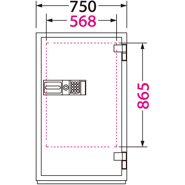 耐火金庫（顔認証式） CSG-93FIDS 通販