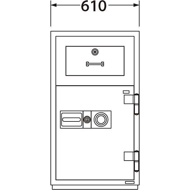 エーコー 耐火金庫 703DKG ダイヤル式 業務用 350kg - 2