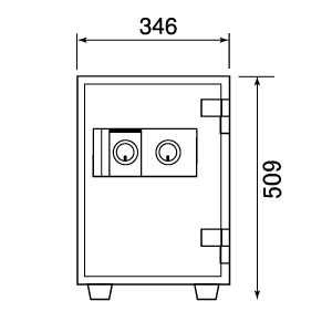 ダイヤセーフ   耐火金庫＜2キー・シリンダー錠＞