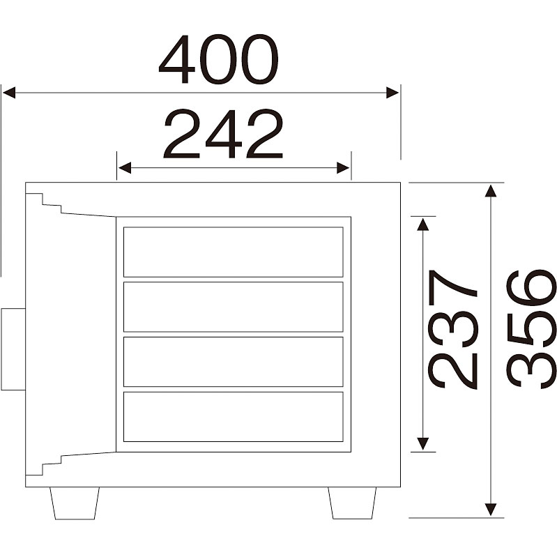 ダイヤセーフ 家庭用耐火金庫　カード式　RC30-1(a-1673250) - 1