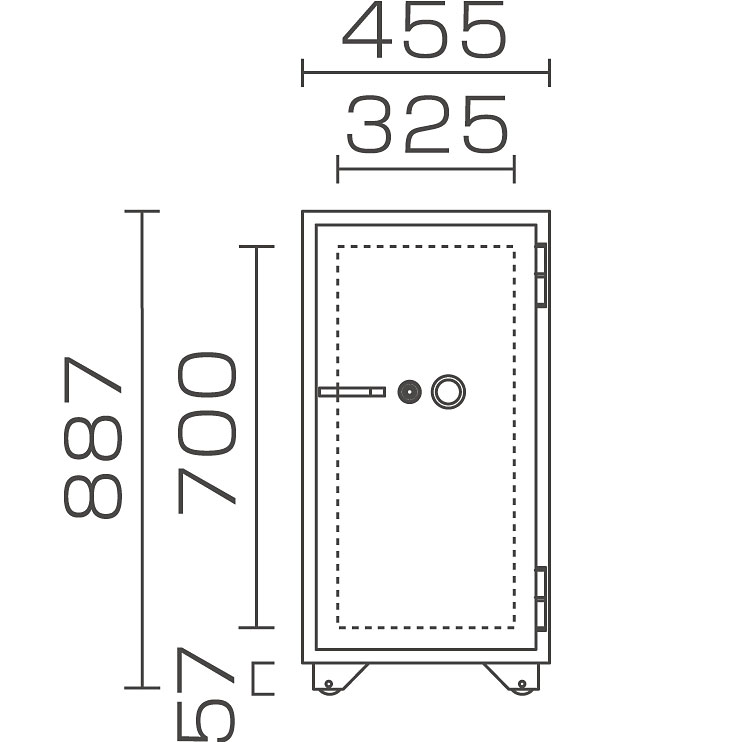 耐火金庫 558L ICカード錠   テンキー錠   シリンダー錠 2時間耐火 耐破壊15分 TS-15 防盗金庫 金庫 耐火 盗難防止 防盗 日本アイ・エス・ケイ KCJ34-2RFE - 5